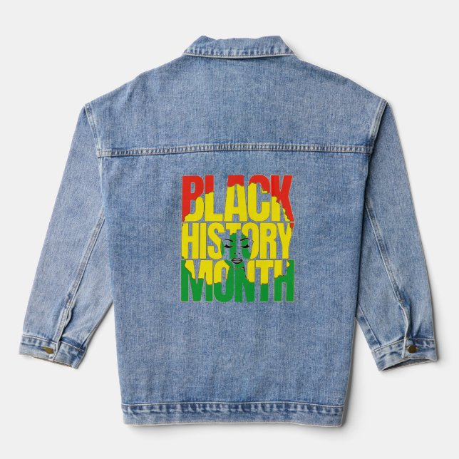 Celebrate BLACK HISTORY MONTH 2026 GIFT  Denim Jacket (Back)