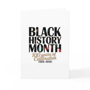 CELEBRATE BLACK HISTORY MONTH  CARD