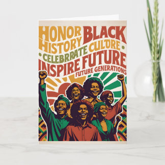 CELEBRATE BLACK HISTORY MONTH Customizable Card