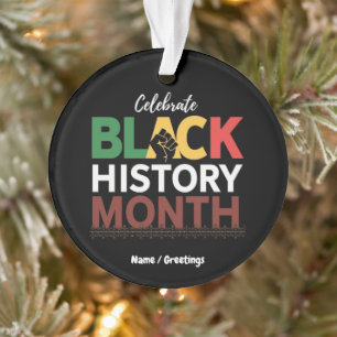 Celebrate Black History Month Honoring African  Ornament