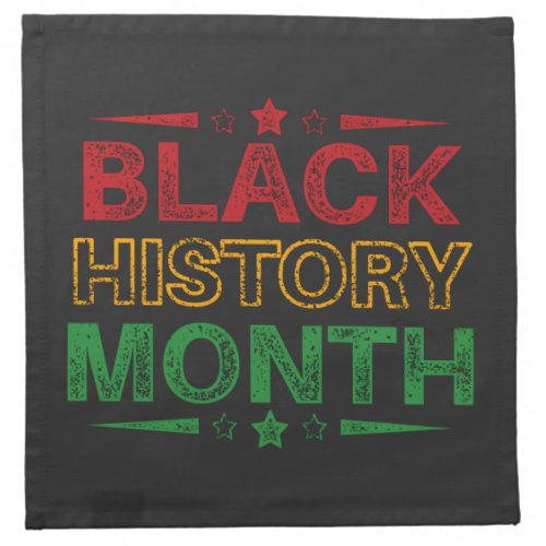 Celebrate Black History Month Juneteenth Cloth Napkin