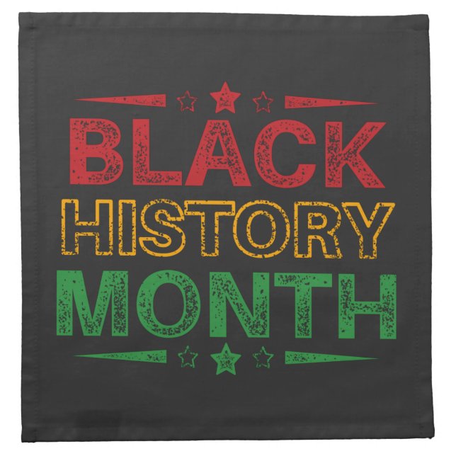 Celebrate Black History Month, Juneteenth Cloth Napkin (Front)