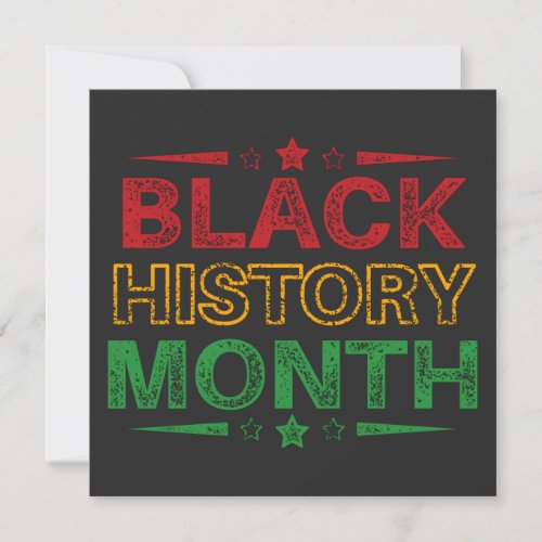 Celebrate Black History Month Juneteenth Invitation