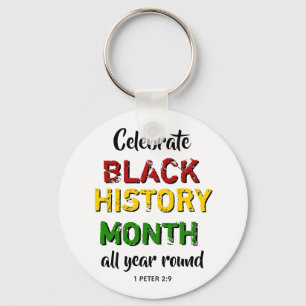 Celebrate Black History Month Keychain