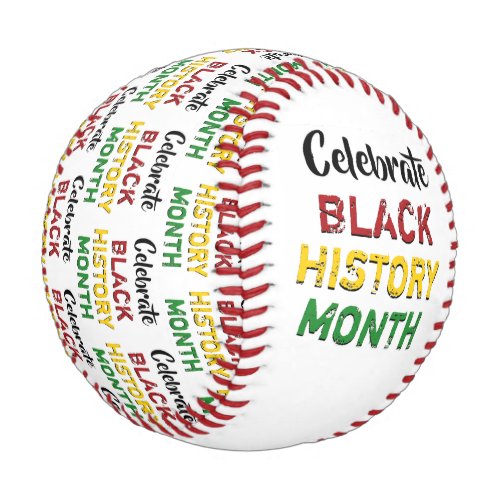 Celebrate BLACK HISTORY MONTH Monogram Keepsake Baseball