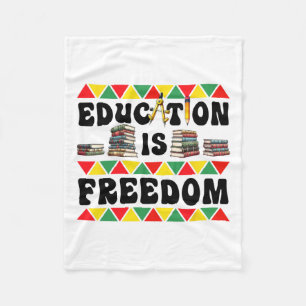Celebrate Black History Month With Freedom  Fleece Blanket