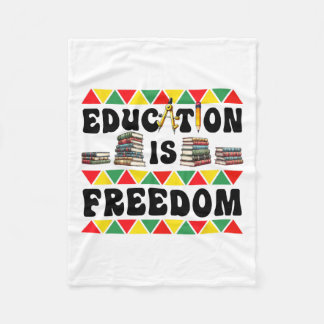 Celebrate Black History Month With Freedom  Fleece Blanket