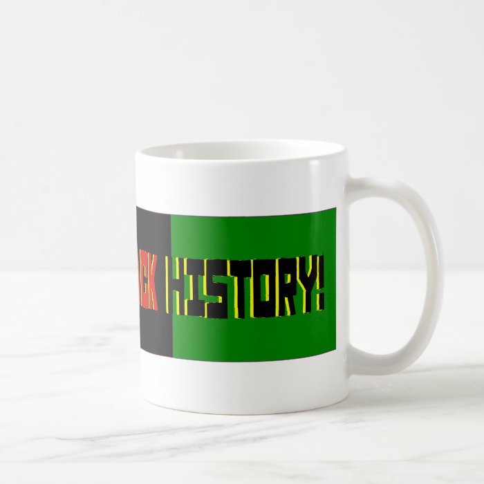 Celebrate Black History  Red, Black & Green Banner Mugs