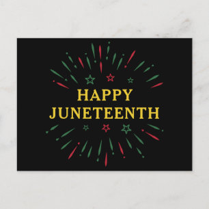 Celebrate Black Independence Day Happy Juneteenth Postcard