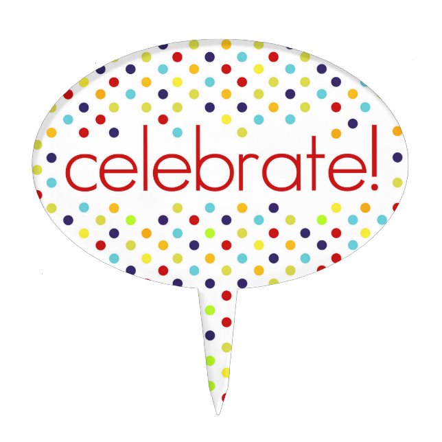 Celebrate Cake Topper (Front)