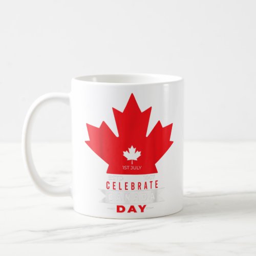 Celebrate Canada Day 1867 Maple Leaf  Coffee Mug