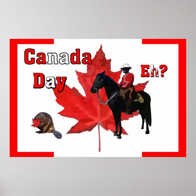 Celebrate Canada Day Poster (Front)