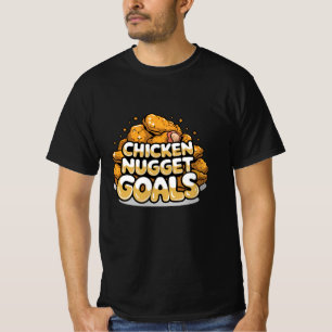 Celebrate Chicken Nuggets with Fun Artwork T-Shirt