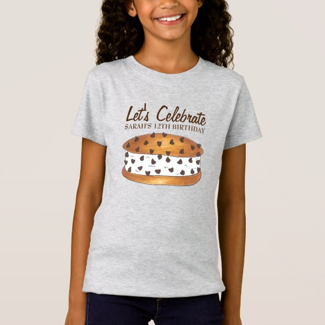 Celebrate Chipwich Ice Cream Social Birthday Party T-Shirt (Front)