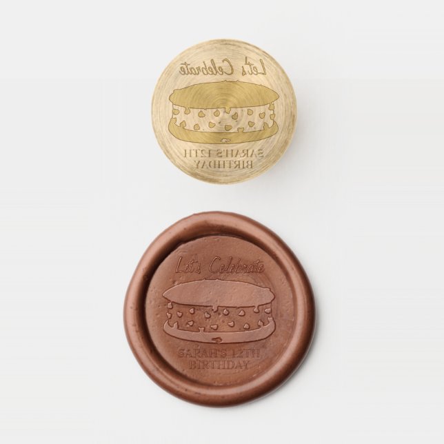 Celebrate Chipwich Ice Cream Social Birthday Party Wax Seal Stamp (Stamped)