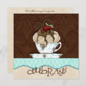 Celebrate Chocolate Birthday Party Invitation (Front/Back)