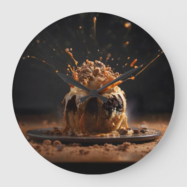 Celebrate Chocolate Large Clock (Front)