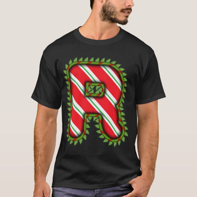 Celebrate Christmas with the letters of your name T-Shirt (Front)