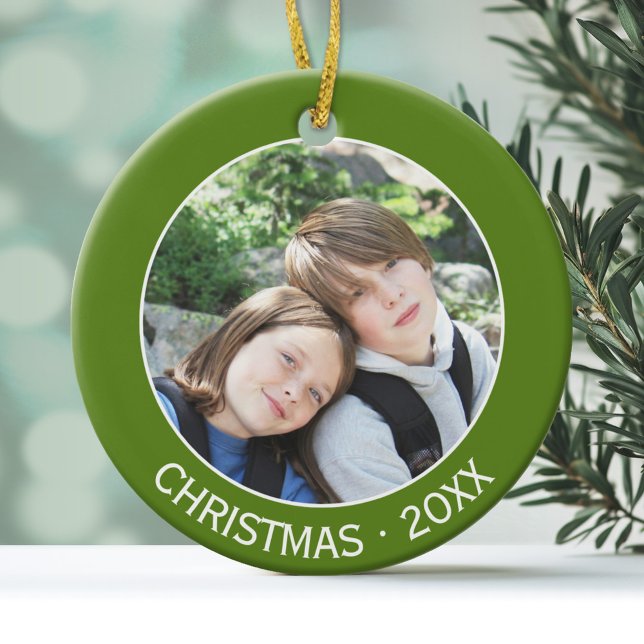 Celebrate Christmas with Your Favorite Photo Ceramic Ornament (Personalized Photo Ornament)