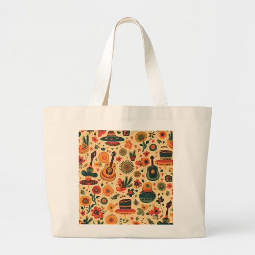 Celebrate Cinco De Mayo in Style Large Tote Bag
