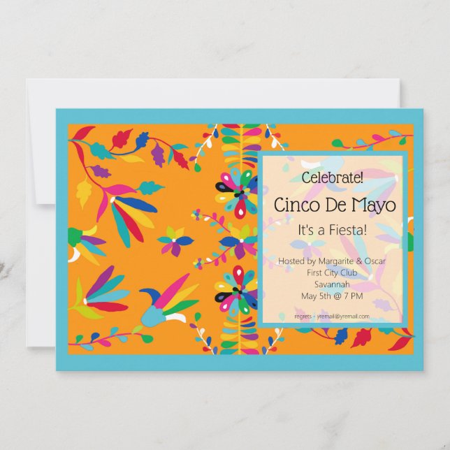 Celebrate Cinco de Mayo Party Invitation (Front)