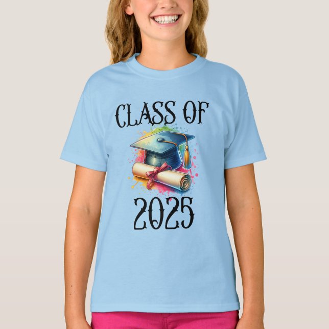 Celebrate Class of 2025 – Graduation T-Shirt Desig (Front)