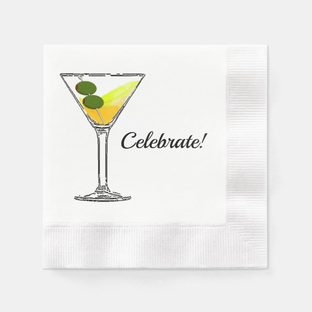 Celebrate Cocktail Party Napkins (Front)