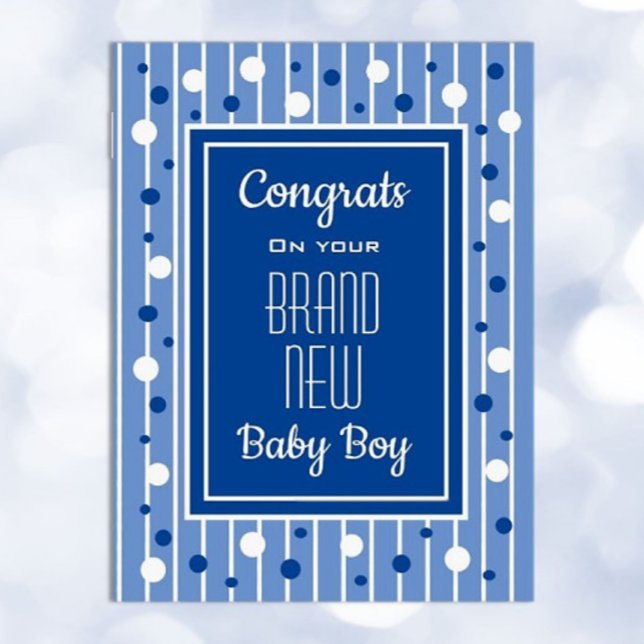 Celebrate! Congrats on New Baby Boy Huge Card (Creator Uploaded)