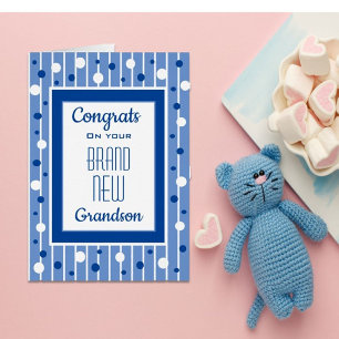 Celebrate! Congrats on New grandson Cards