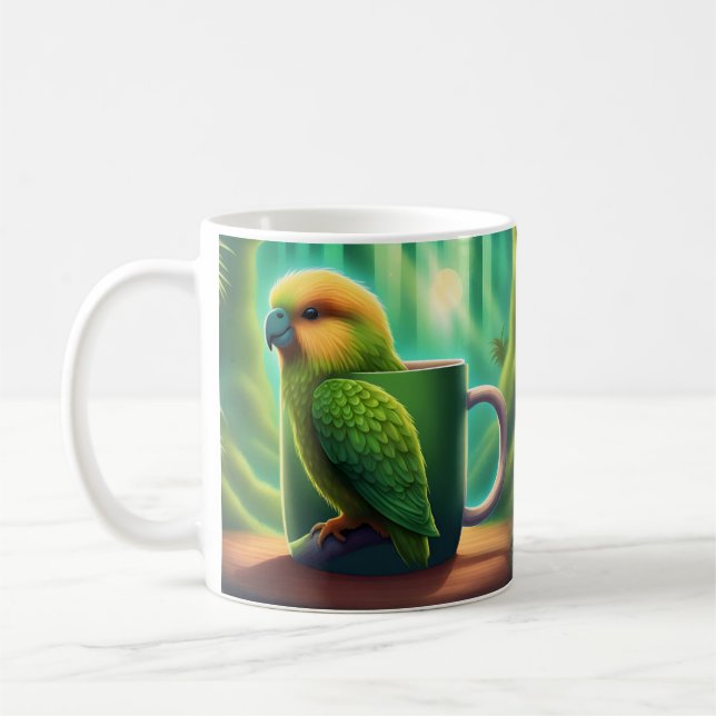 Celebrate Conservation: Kakapo Magic Mug Unveiled (Left)
