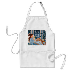 Celebrate cozy nights knitted blanket adult apron