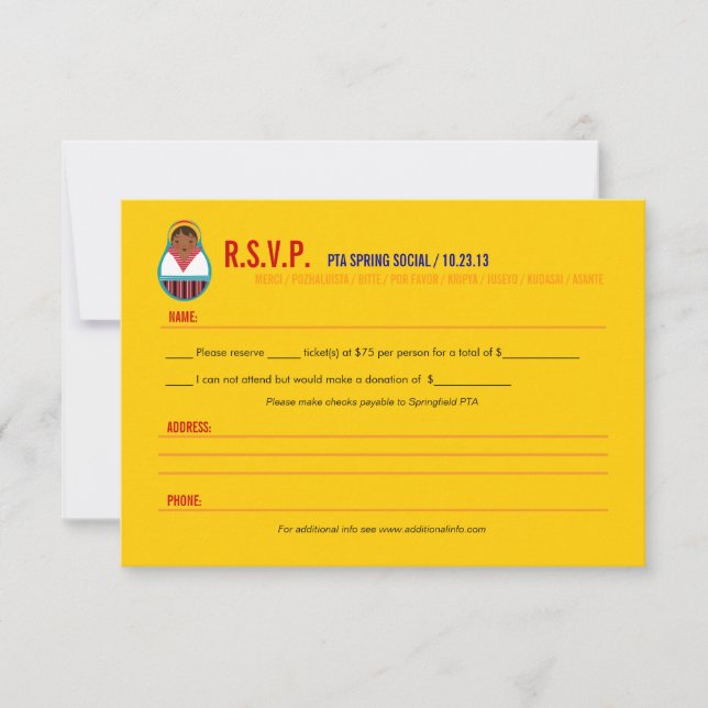 Celebrate Culture & Diversity Event RSVP Card (Front)