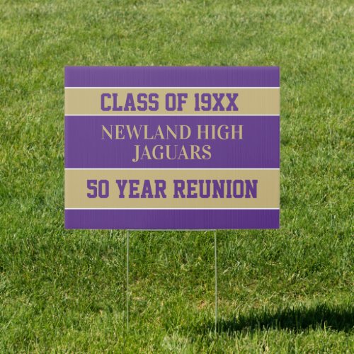 Celebrate CUSTOM Class Reunion YARD SIGN