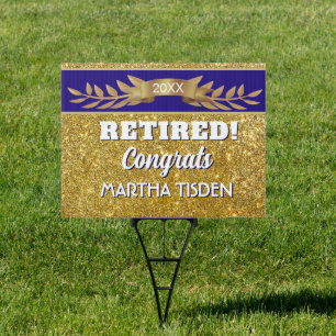 Celebrate! Custom Retirement yard sign