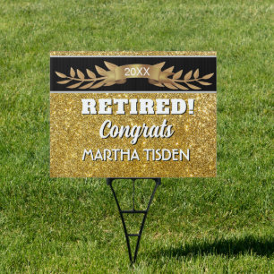 Celebrate! Custom Retirement yard sign