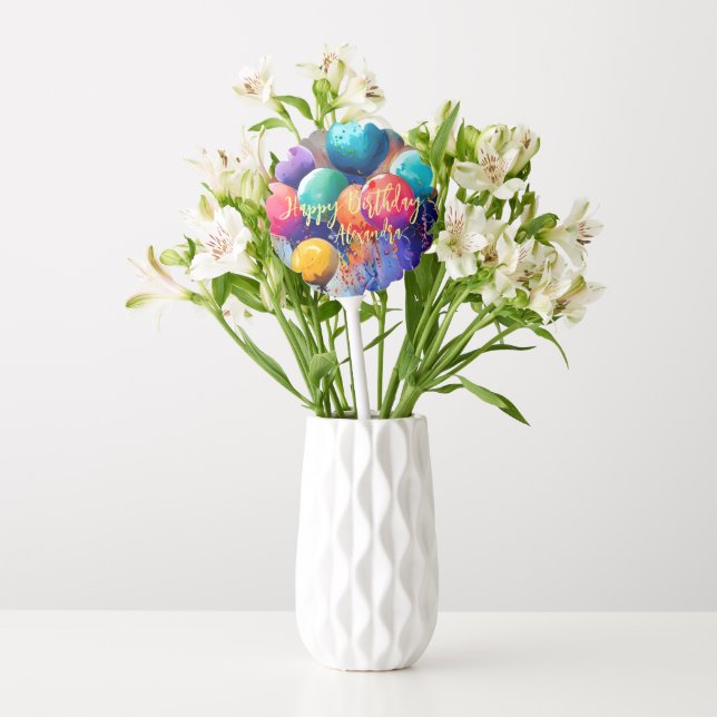 Celebrate! Custom Text Any Occasion Balloon (Vase)