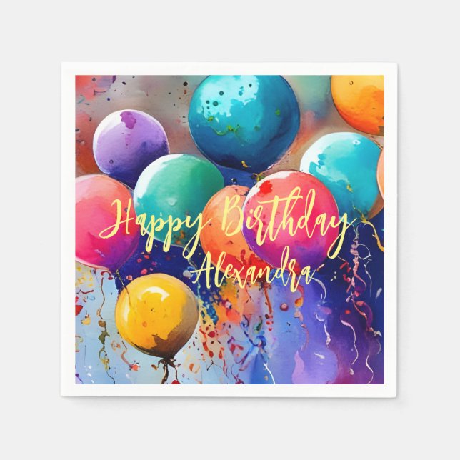 Celebrate! Custom Text Any Occasion Napkins (Front)