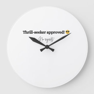 Celebrate Dare Day with fearless style Large Clock