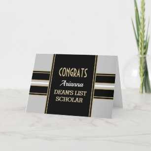Celebrate! DEAN'S LIST Scholar congrats card