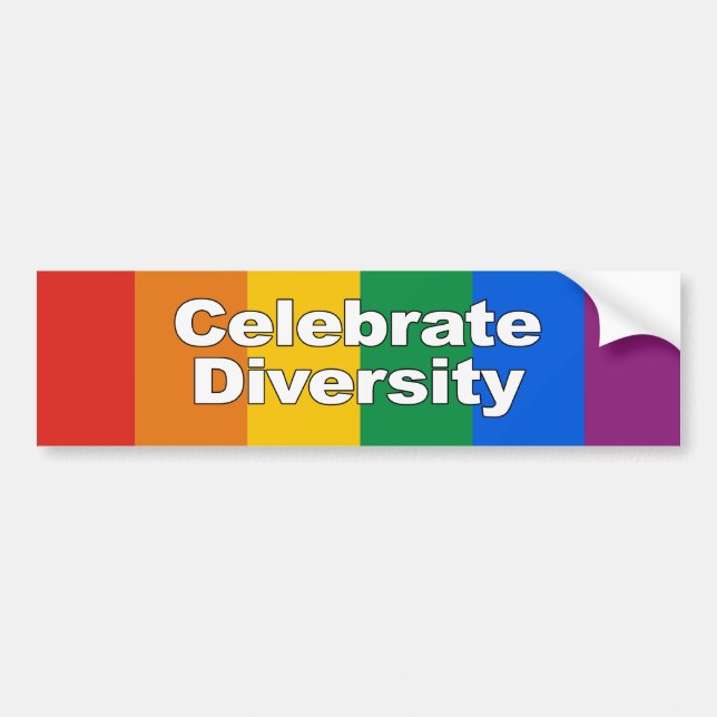 Celebrate Diversity 2 Bumper Sticker (Front)