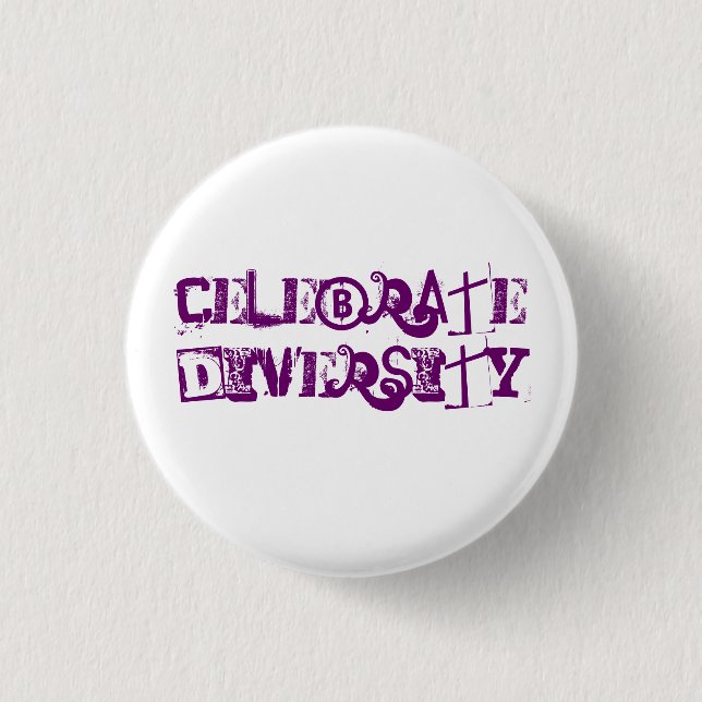Celebrate Diversity Button (Front)