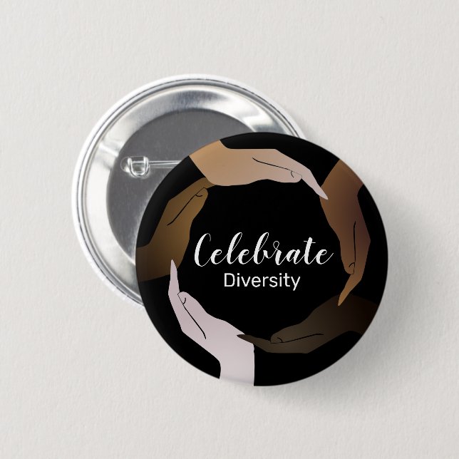 Celebrate Diversity Button (Front & Back)