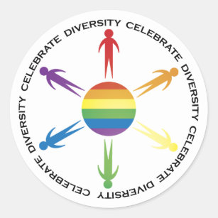 Celebrate Diversity Classic Round Sticker