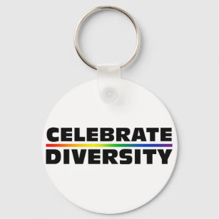 Celebrate Diversity Keychain