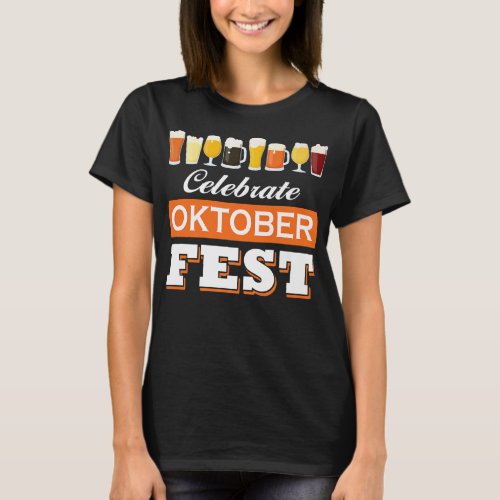 Celebrate Diversity Oktoberfest Beer Drinking Fest T_Shirt