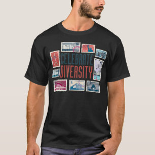 Celebrate Diversity Philatelist Gifts for Stamp C T-Shirt
