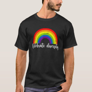 Celebrate Diversity Rainbow Lgbt Pride Equality Tr T-Shirt