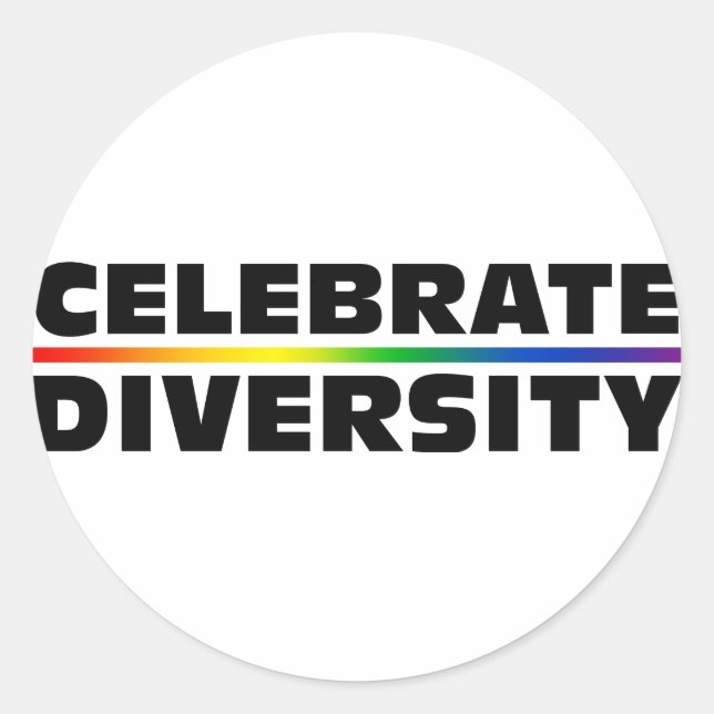 Celebrate Diversity Sticker (Front)