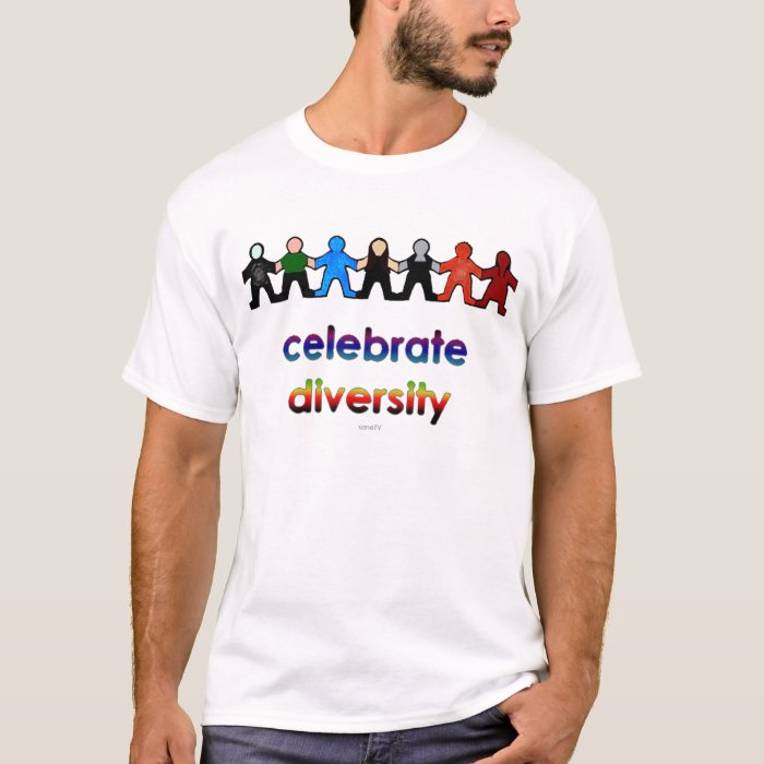 Celebrate Diversity T Shirt Zazzle