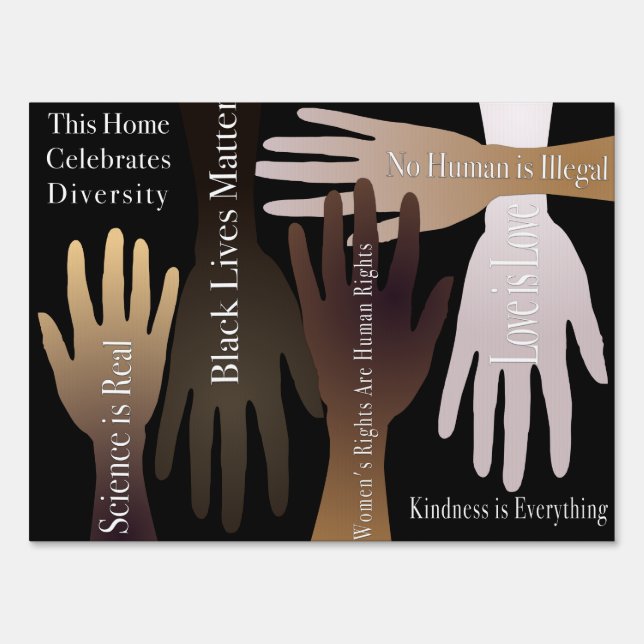 Celebrate Diversity | We Believe DBL Sided Sign (Front)